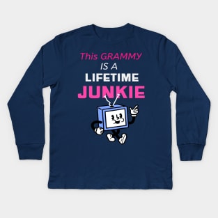 THIS GRAMMY IS A LIFETIME JUNKIE Kids Long Sleeve T-Shirt